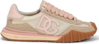 Dolce & Gabbana DG Athletic Sneaker - Dames - Sneakers - Beige - 36 1/2 EU - Leer - Schoenen
