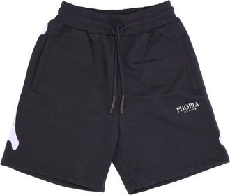 Phobia Archive Skeleton Print Shorts - Heren - Korte Broeken - Zwart - M - Katoen - Korte Broeken