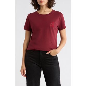 Boss Orange by Hugo Boss Crystal Cotton T-Shirt in Red at Nordstrom Rack, Size X-Small