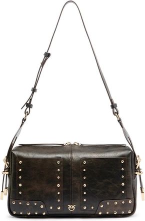 Pinko Pinko - Medium Keeper Bag - Dames - Tassen - Bruin - Maat: ONE Size Zijde