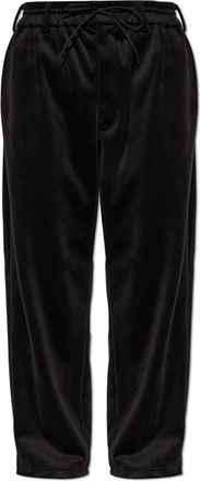 Yohji Yamamoto Fluwelen Corduroy Track Pants - Heren - Sweatpants - Zwart - XL - Broeken