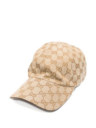 Gucci Beige Logo Baseball Hat