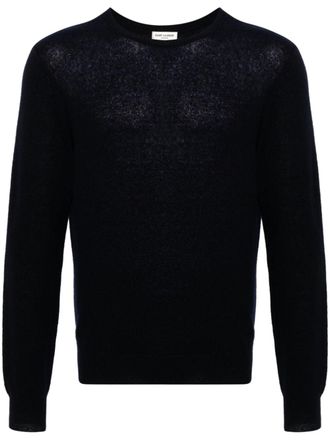 Saint Laurent crewneck jumper - Blue