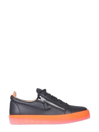 Giuseppe Zanotti Black Leather Sneakers