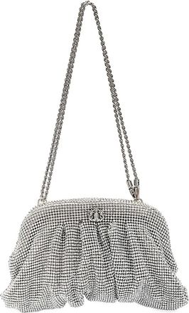 Isla Clutch con cristalli - Argento