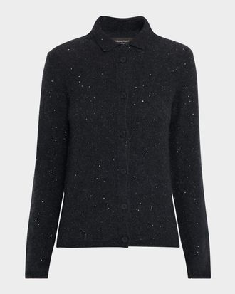 Fabiana Filippi Button-Down Sequin Cardigan