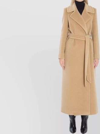 Tagliatore maxi coat with belt loops and pockets