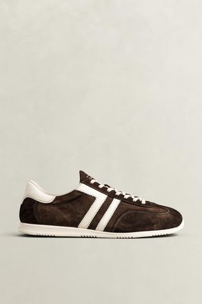 GANT Men Spearclub Suede Leather Sneakers (41) DARK BROWN