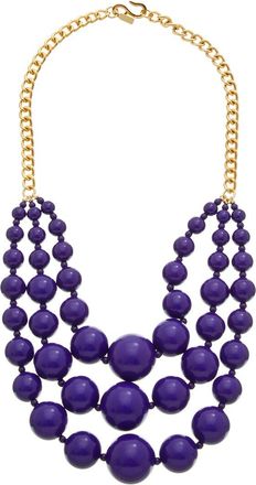 Kenneth Jay Lane Plated Multi Row Necklace