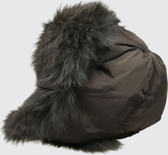 Yves Salomon Hat Woman color Green