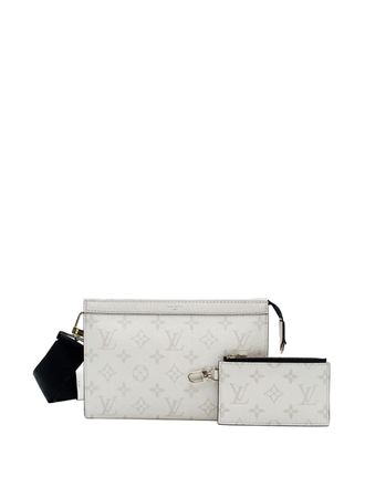 Louis Vuitton 2021-2025 Monogram Taigarama Gaston Wearable Wallet crossbody bag - unisex - Leather - One Size - White
