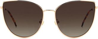 Carolina Herrera HER 0138/S DDB/HA Womens Sunglasses Gold Size 59