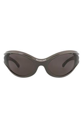 Balenciaga 77mm Novelty Sunglasses in Grey Grey Grey at Nordstrom Rack