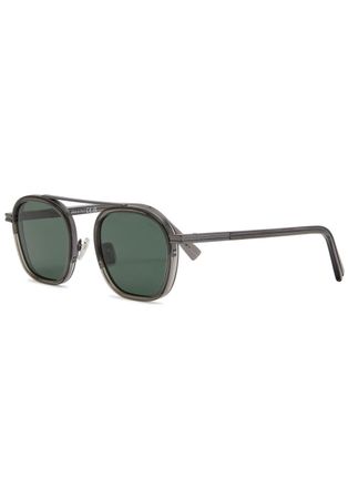 Ermenegildo Zegna Aviator-style Sunglasses - Grey - One Size