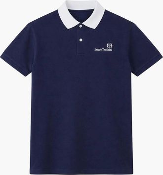 Sergio Tacchini Mens Sergio Tacchini Bondi Polo Shirt Maritime Blue/White - Navy - Size: 46