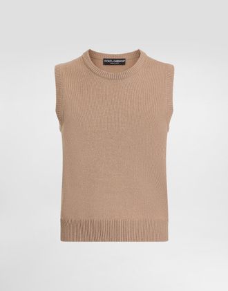 Dolce & Gabbana Pullover In Cashmere - Woman Sweaters And Cardigans Brown 36