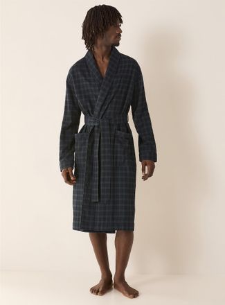 Le 31 Mens Check flannel robe Christmas Collection