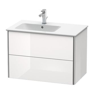 Duravit Duravit Xsquare Mueble De Pared 81.0 X 47.8 Cm, 2 Cajones, Para El Lavabo Me De Starck 234583, Bol A La Izquierda, Color (frente/cuerpo): Laca De Alto