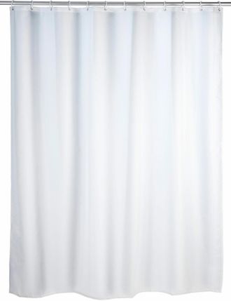 WENKO Duschvorhang »Uni White« Breite 180 cm Höhe 200 cm, Polyester, waschbar