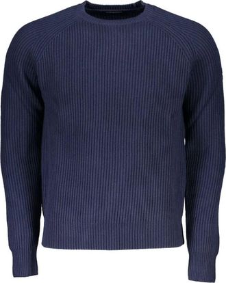 North Sails Blauwe Katoenen Trui voor Mannen - Heren - Ronde hals truien - Blauw - XL - Katoen - Truien & Vesten