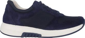 Gabor Schoenen, Dames, Blauw, 42 EU, Suède, Blauwe rollende sneaker voor vrouwen
