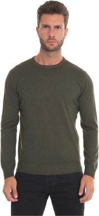 Hindustrie Kasjmiermix Slim Fit Pullover - Heren - Ronde hals truien - Groen - 4XL - Kasjmier - Truien & Vesten