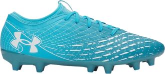 Under Armour Magnetico Elite 5 voetbalschoenen voor heren, voor harde ondergrond (Blauw/Wit)