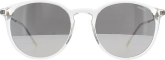 HUGO BOSS by Round Unisex Transparent Grey Mirror HG 1286/S - One Size