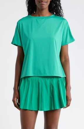 90 Degree by Reflex Dolman Sleeve Crop Active T-Shirt in Match Point Green at Nordstrom Rack, Size X-Large