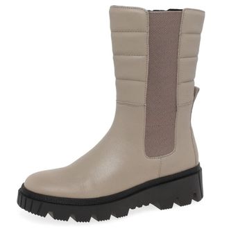 Gabor Jelena Womens Calf Length Boots 4.5 Dark Nude Leather