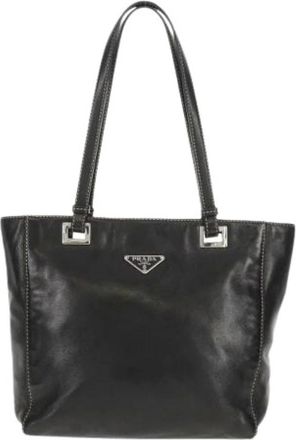 Prada Pre-owned Tote Bags, female, Black, Size: ONE SIZE Pre-owned Vintage Tote Bag