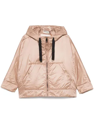 ダウンジャケット・コート Max Mara Camel polyester Leo reversible jacket Max Mara The Cube Leo Quilted Short Hooded Jacket Coats
