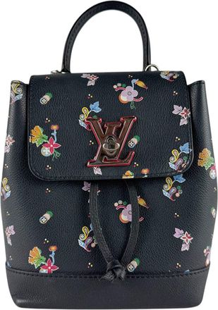 Louis Vuitton Black Multi-Color Leather Backpack (Pre-Owned)