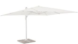 BIZZOTTO Premium Ampelschirm Vega 360&deg; 400 x 300 cm - Weiss