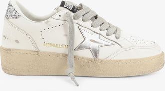 Golden Goose Sneakers Ballstar in pelle con iconico logo laterale - GOLDEN GOOSE DELUXE BRAND - gender_Woman