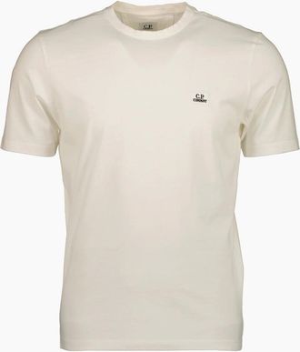 C.P. Company Mens Classic Logo Patch T-Shirt - White - Size: 36