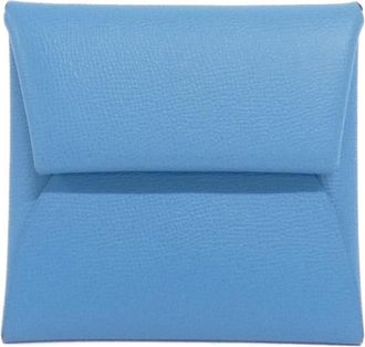 Herm&egrave;s Blue Coin Purse/Coin Case (Pre-Owned)