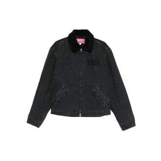 Kenzo Sherpa-collar Denim Jacket