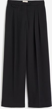 H&M Weite Hose aus Wollmix - Schwarz