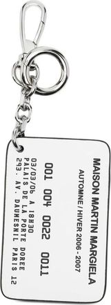 Maison Margiela Accessoires, Dames, Zwart, ONE Size, Leer, Cardholder Keychain