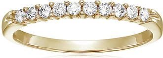 Vir Jewels 1/4 cttw Diamond Wedding Band 14K Gold 10 Stone Prong Set Round