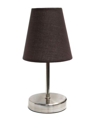 Lalia Home Nauru 10.5In Traditional Petite Metal Stick Bedside Table Desk Lamp