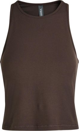 Vuori Clothing Pose Plyo Ribbed Tank - Brown - M (UK12 / M)