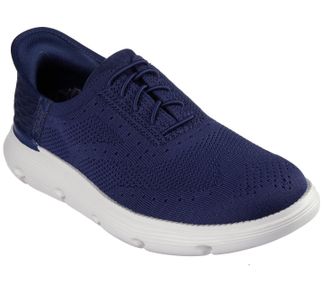 Skechers Mens Garza Palma Sneaker, Navy Knit, 9 UK