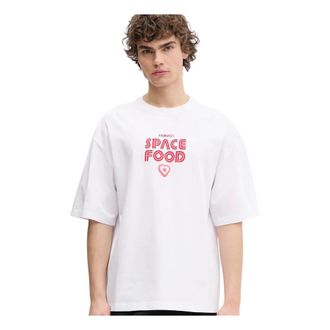 Fiorucci T-shirt Relaxed Fit con Stampa Space Food - - Tops - Uomo - Bianco - L