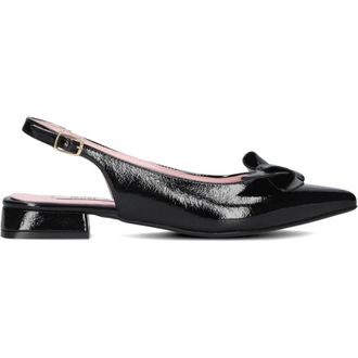 Notre-V Schoenen, Dames, Zwart, 39 EU, Leer, Elegante Zwarte Slingbacks
