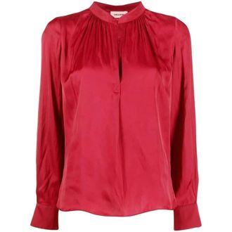 Zadig&Voltaire Dames, Blouses & Shirts, Rood, Maat: S Satijn