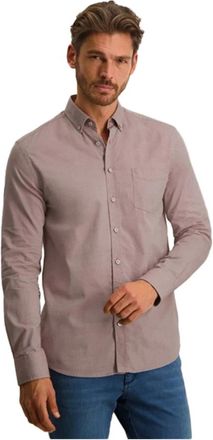 State of Art Overhemden, Heren, Roze, 4Xl, Katoen, Roze casual overhemd met button-down kraag