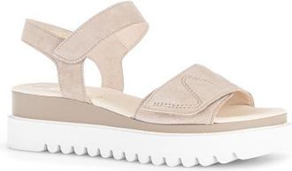 Gabor Strappy Wedge Sandal in Desert at Nordstrom, Size 10.5Us