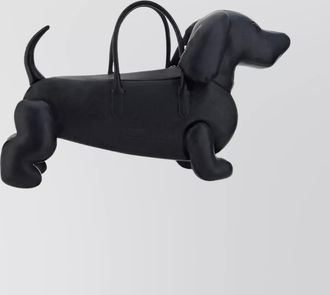 Thom Browne pebbled leather shoulder bag